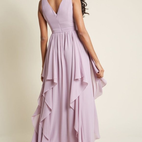 ModCloth Lace & Mesh Ripple Ruffle Maxi Dress - Picture 5 of 16